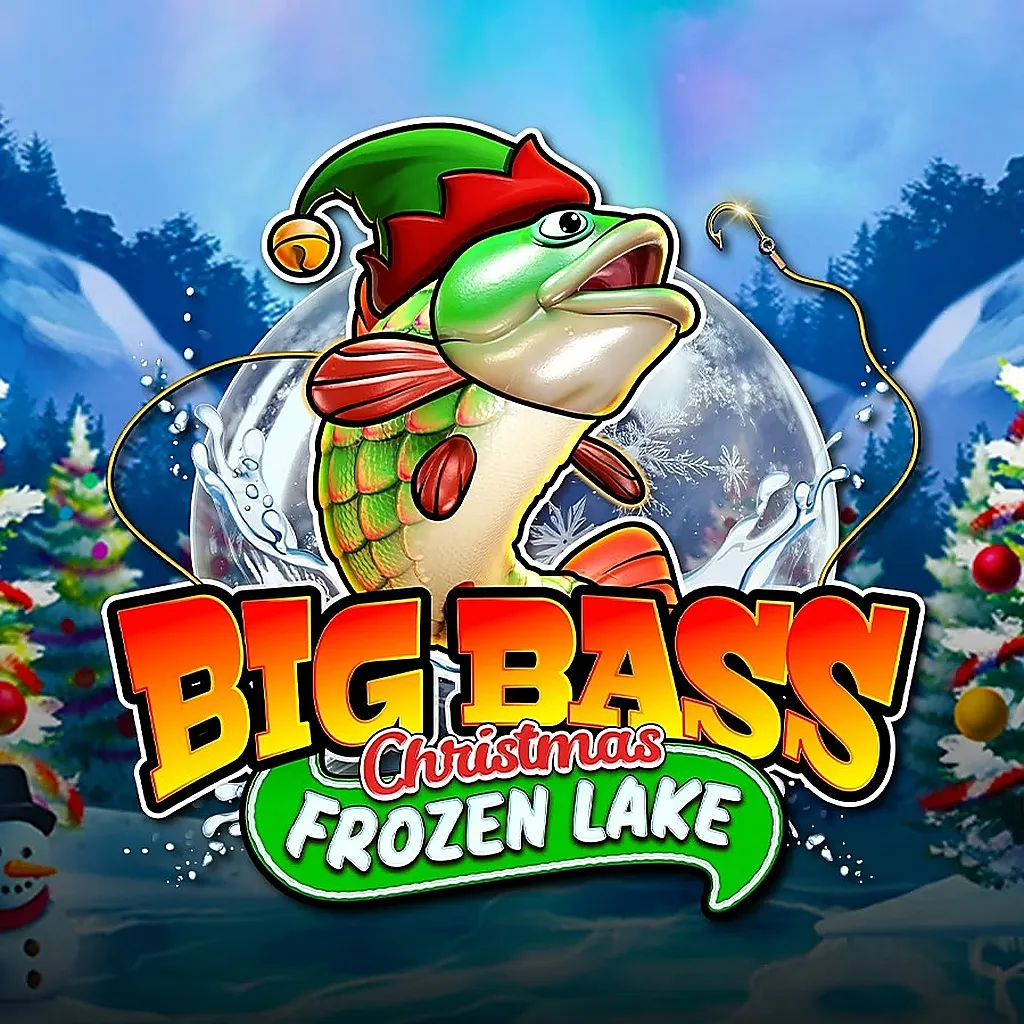 big bass christmas frozen lake